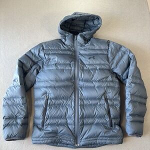 Under Armour Down Puffer Jacket Hooded Men's M Storm Cold gear Outdoor Gorpcore